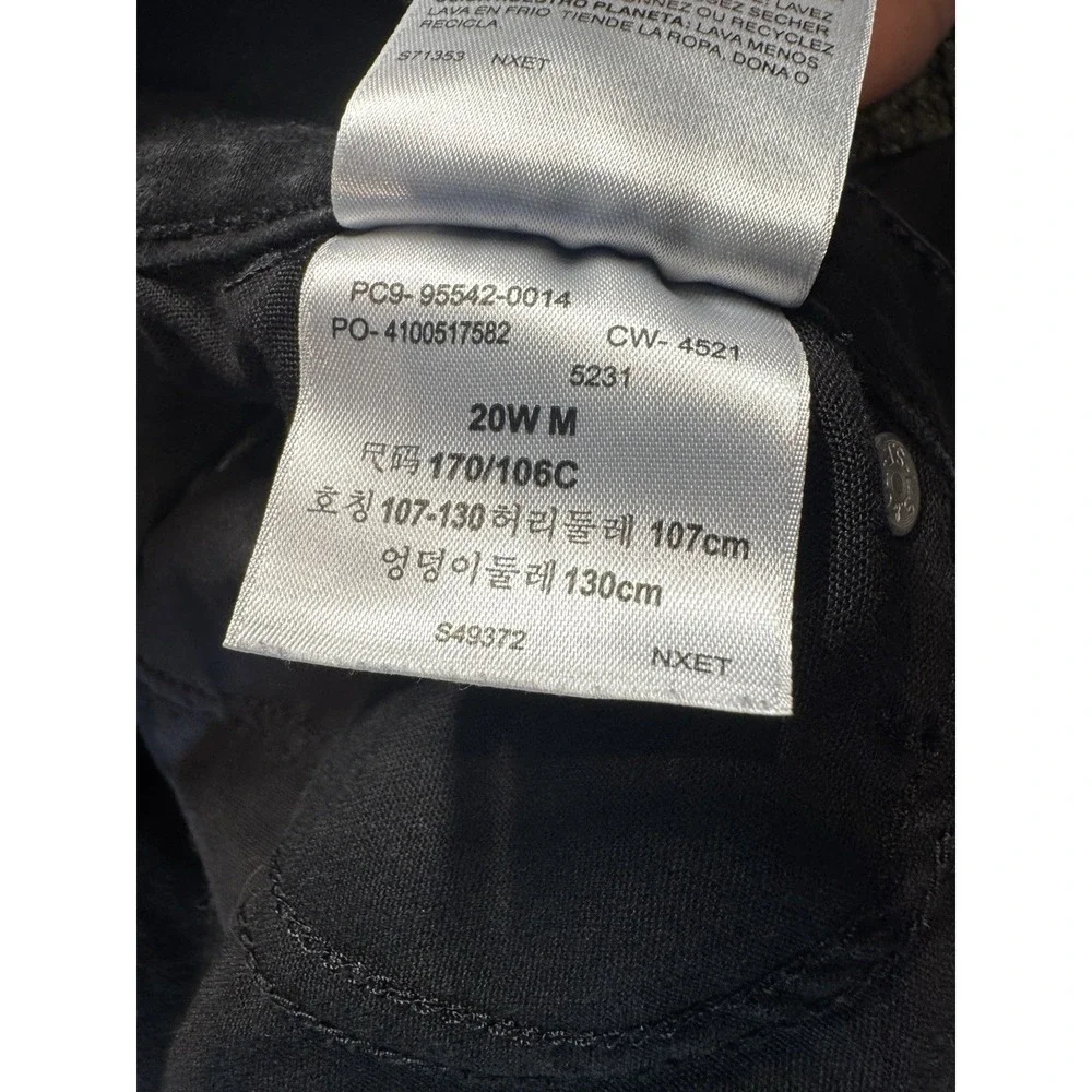 Levi‎ Strauss Signature Size 20W Mid-Rise Skinny Jeans Black